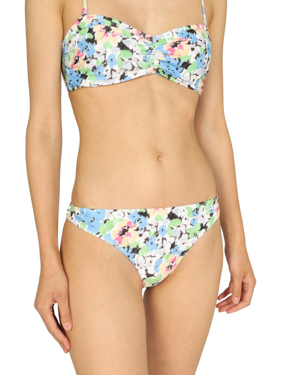 Ganni Women Floral Pattern Bikini Briefs - 2