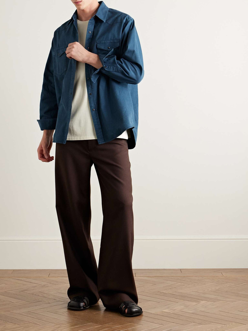 AURALEE Cotton-Twill Western Shirt outlook