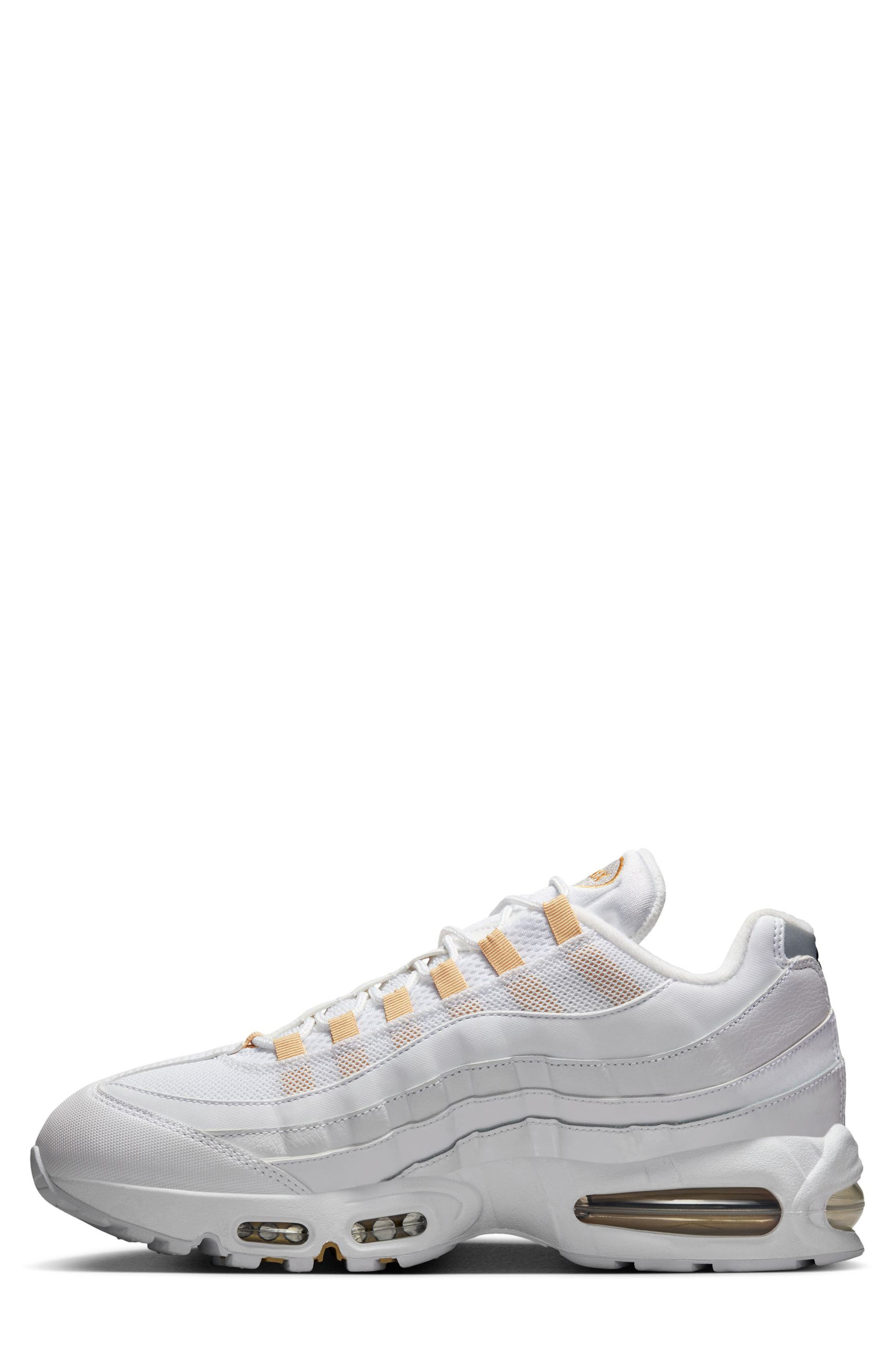 Nike Air Max 95 Sneaker in White/Gold/Black/Pearl Grey at Nordstrom - 6