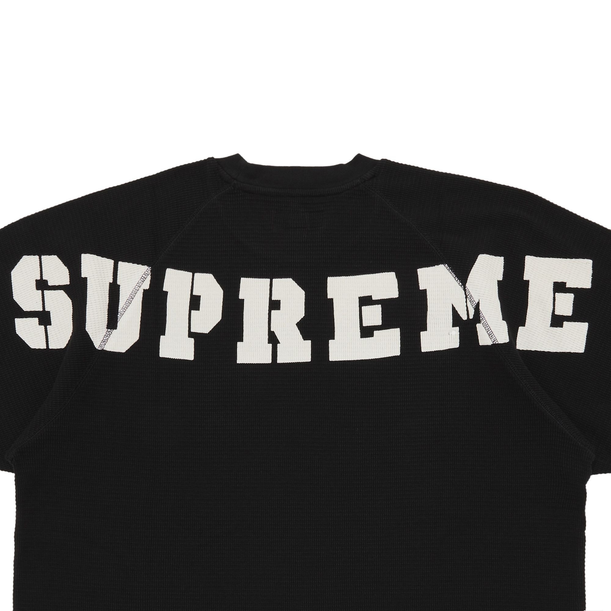 Supreme Stencil Thermal Short-Sleeve Top 'Black' - 3