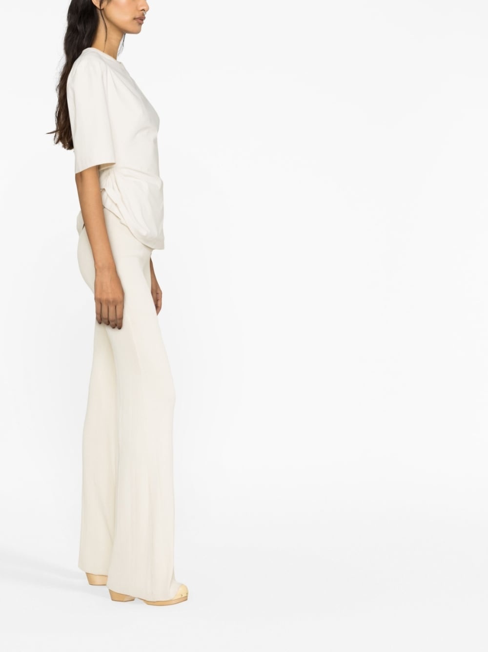 clasp-fasten short-sleeve T-shirt - 3