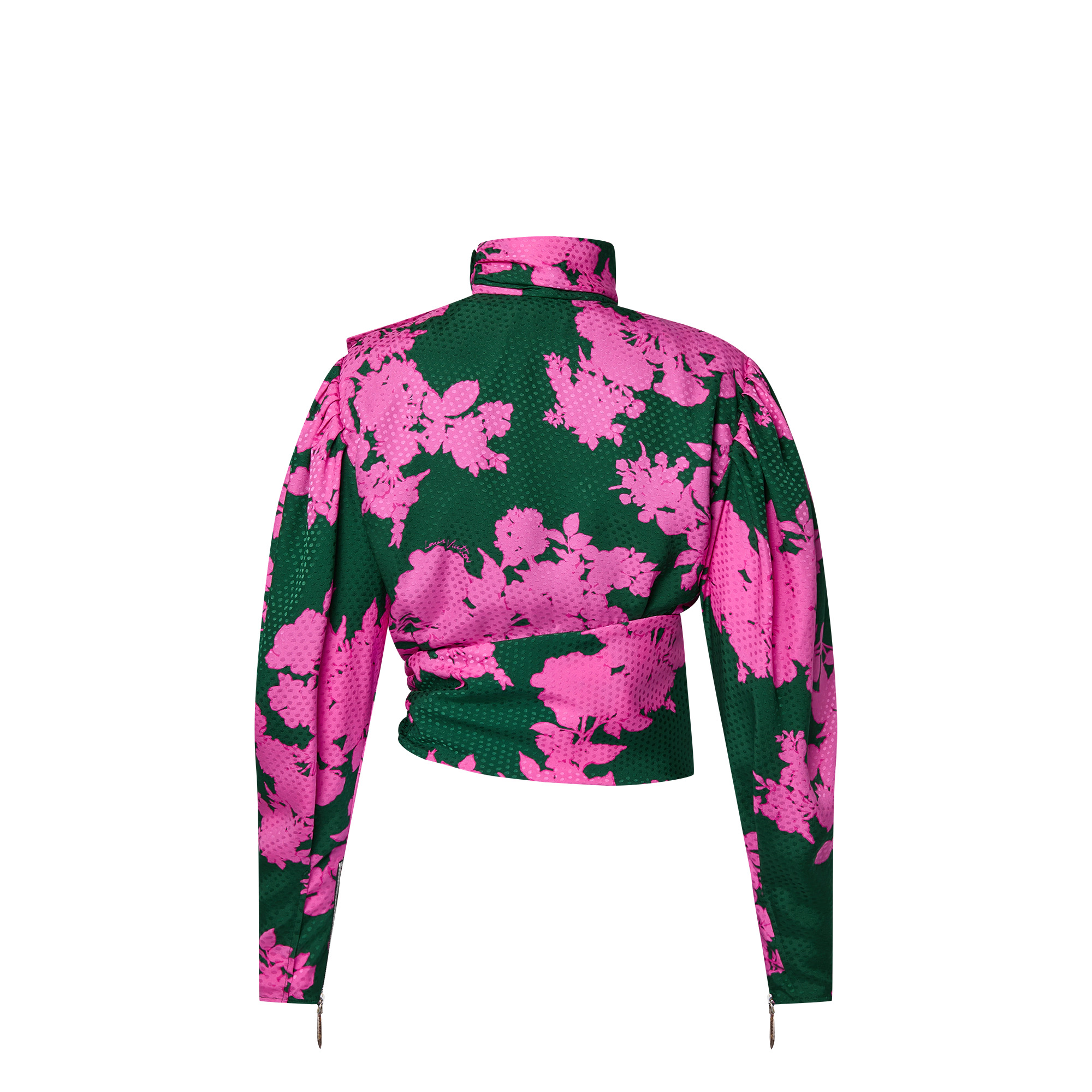 Bouquet Print Button Blouse - 3