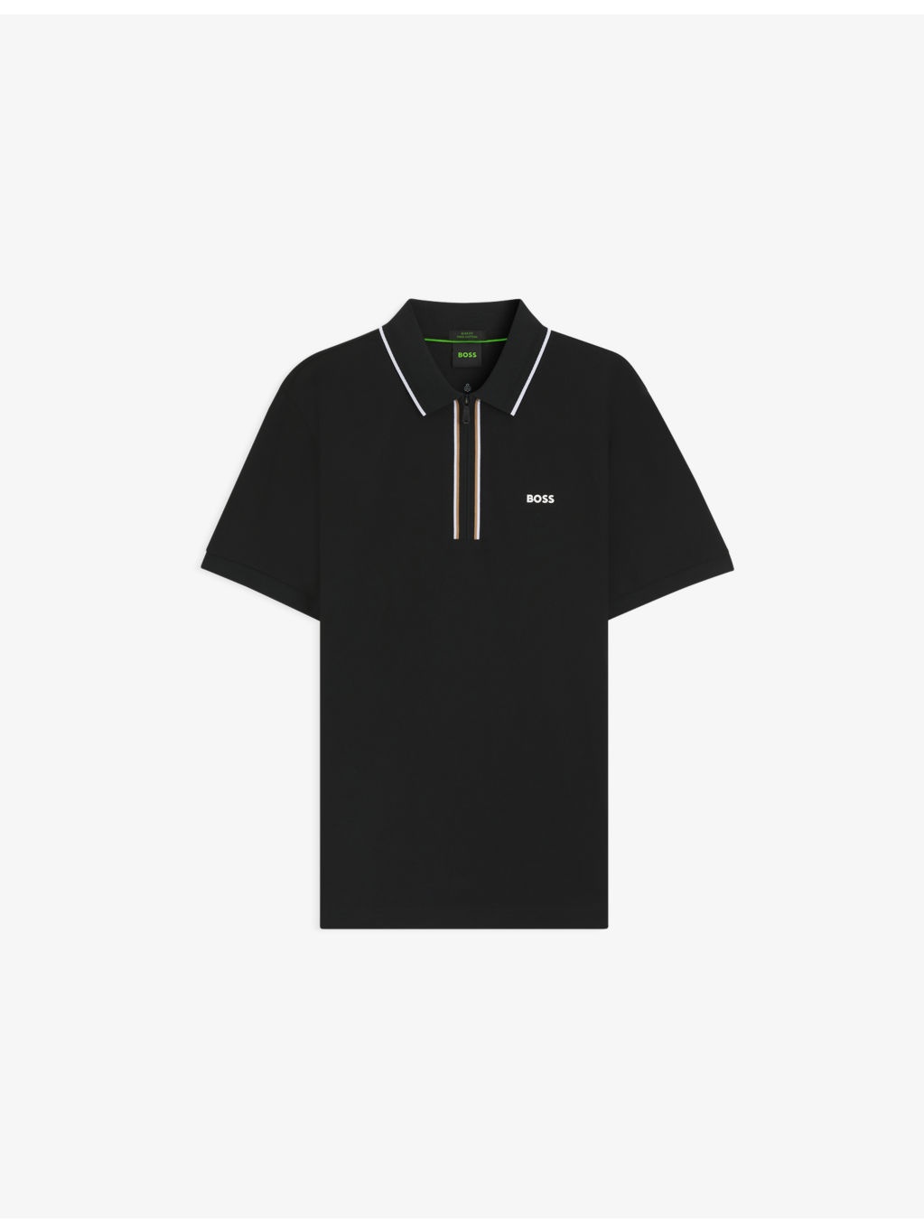 Logo-Print Short-Sleeve Stretch-Cotton Polo - 1