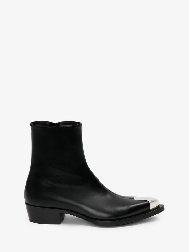 Men's Punk Boot in Black/silver 1