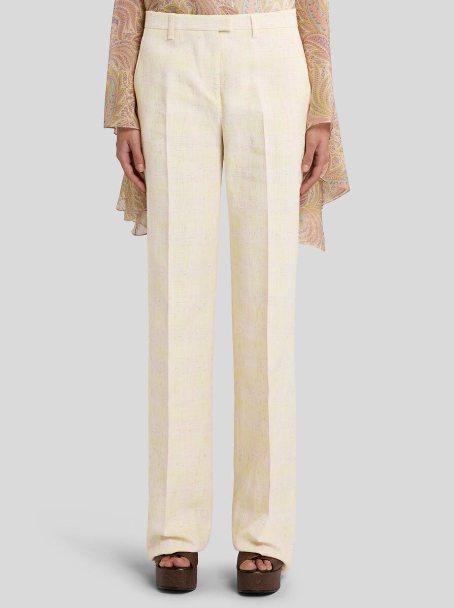 SLUB LINEN-BLEND TROUSERS - 2