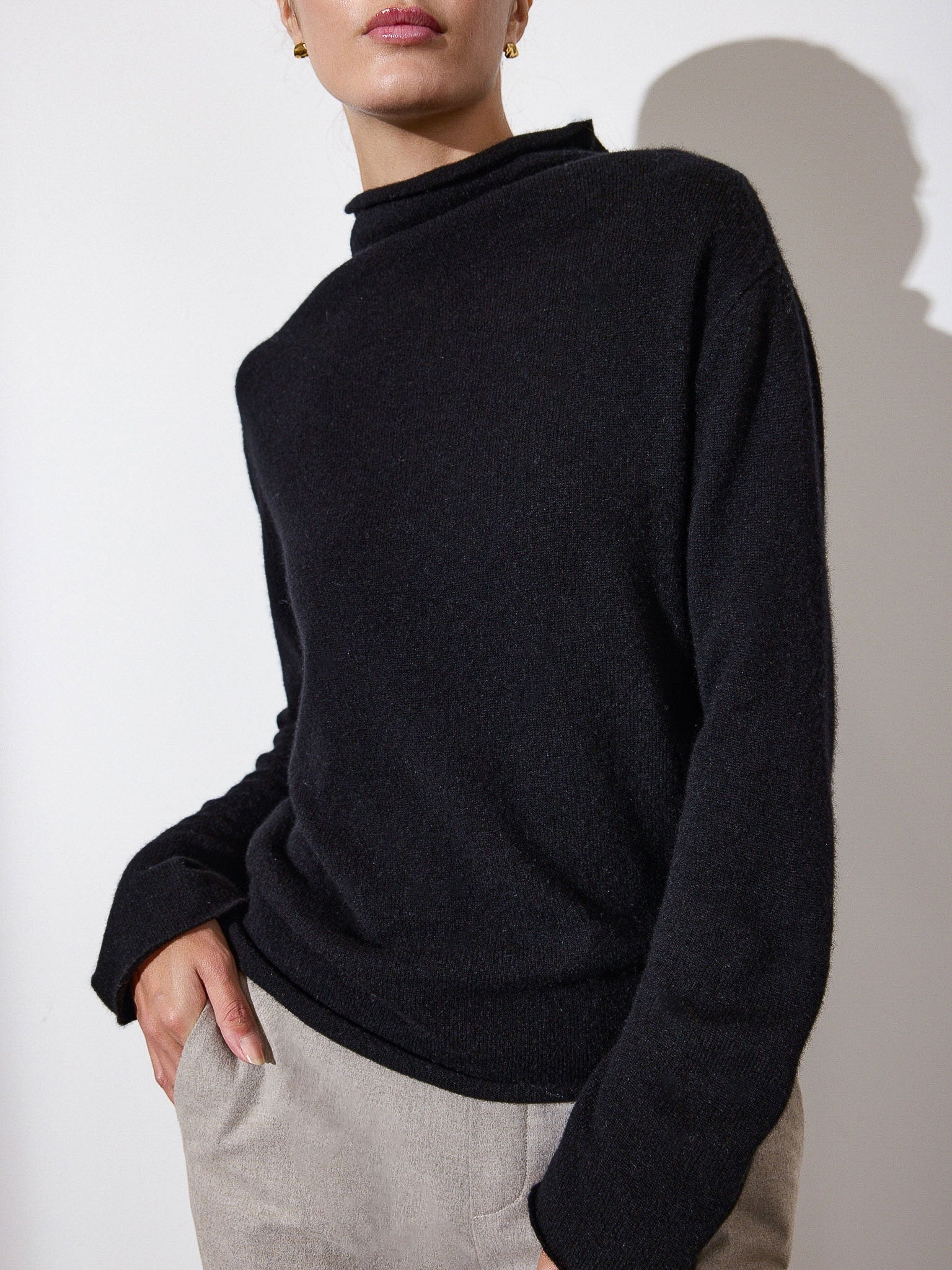 The Rhone Relaxed Funnel Sweater - 1