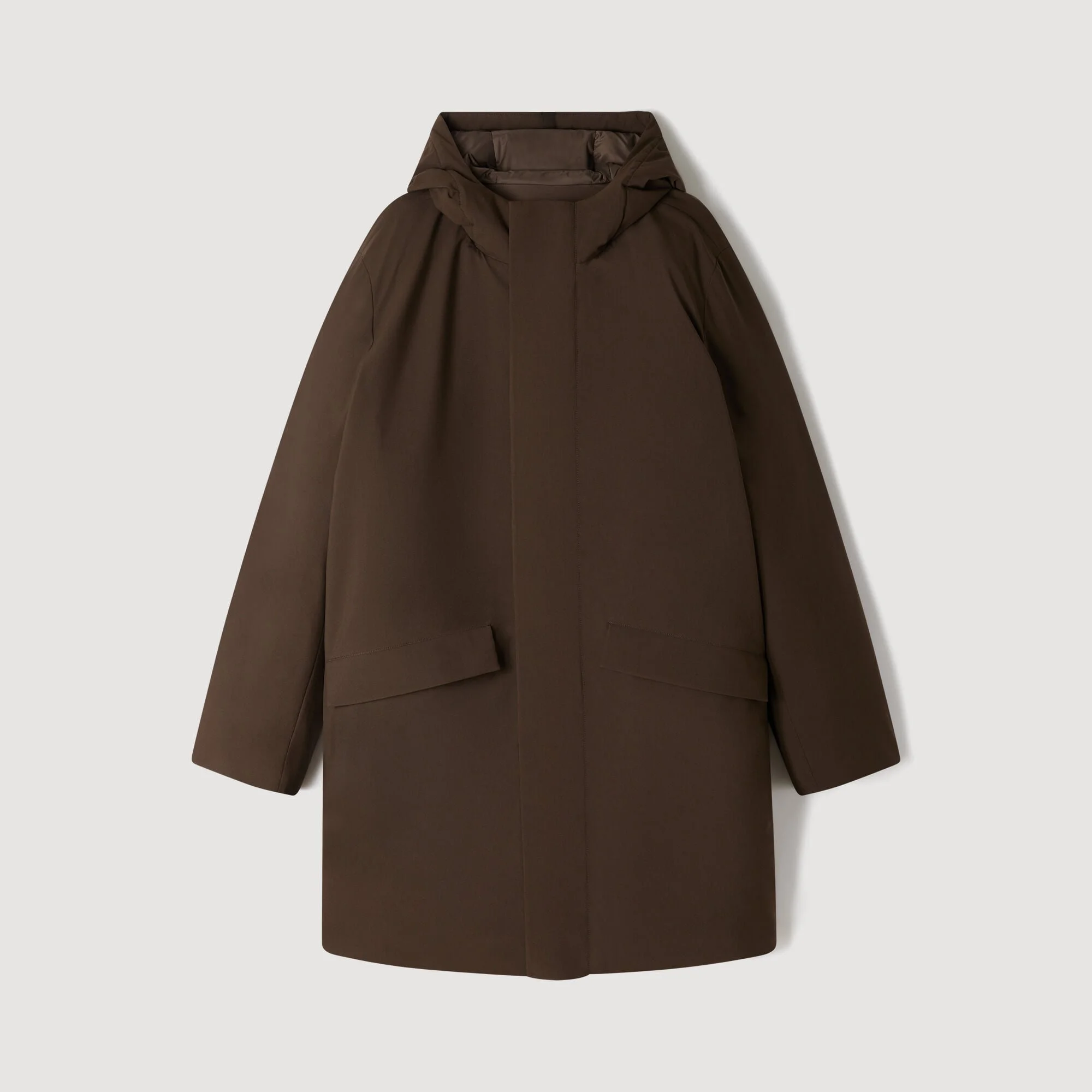 ZIP-UP HOODED PARKA - 1