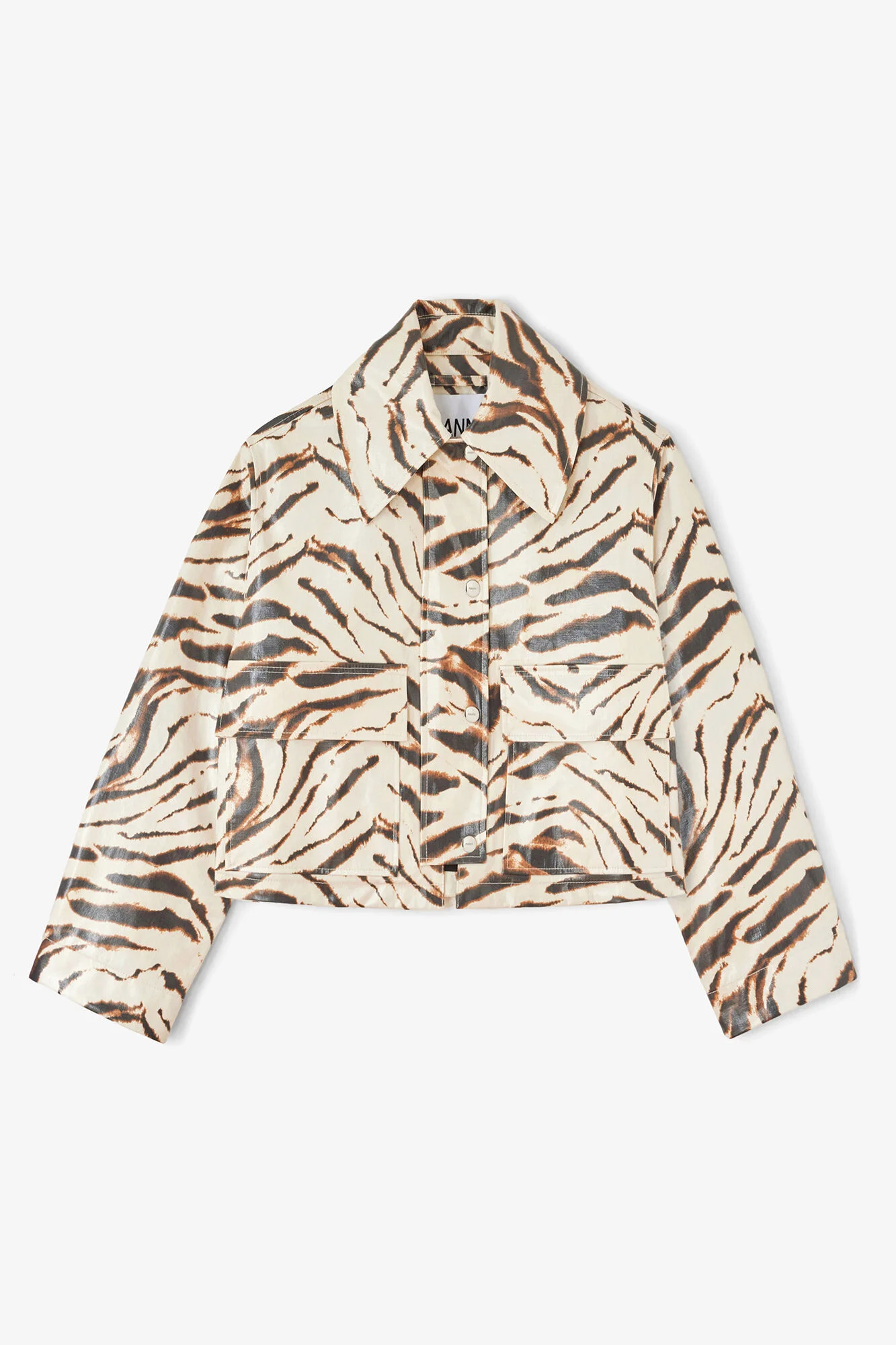 JACKET IN LAMINATED ZEBRA - 1