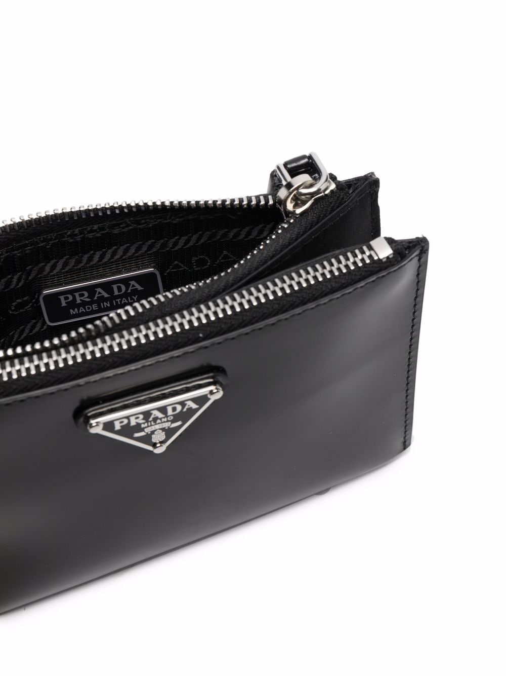 logo plaque zip-up wallet - 3