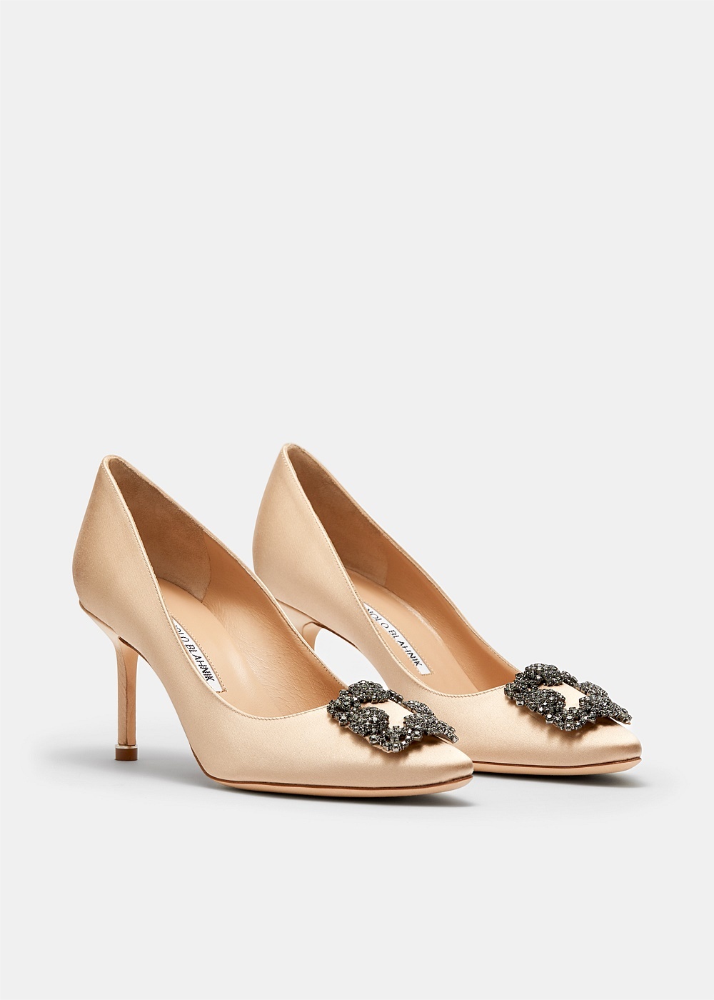 Hangisi 90 Satin Nude Pumps - 2