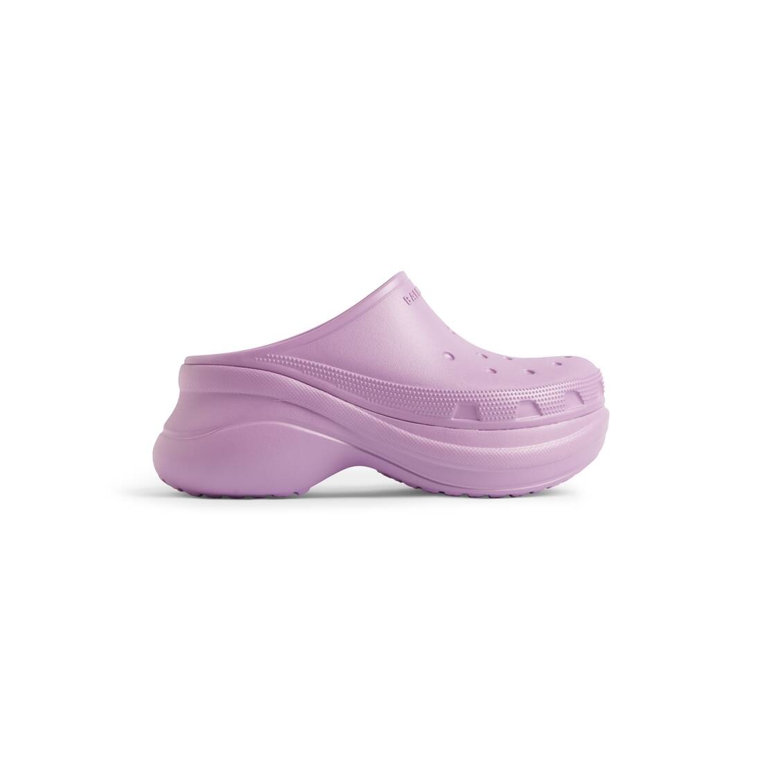 Balenciaga - x Crocs Rubber Platform Clogs - Womens - Light Purple