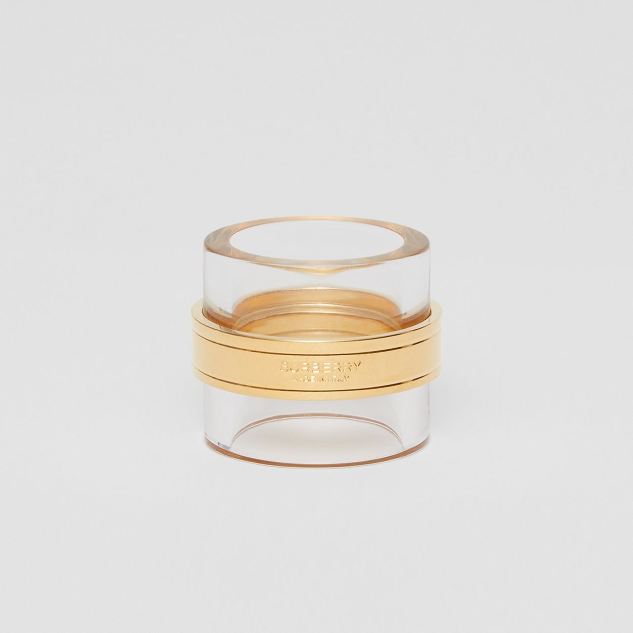 Resin and Gold-plated Cylindrical Ring - 3