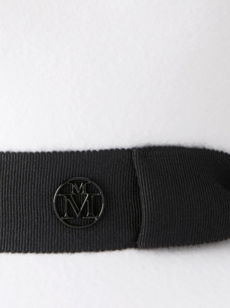 MAISON MICHEL logo-plaque hat outlook