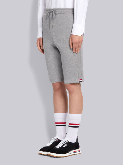 Thom Browne Light Grey Cotton Loopback Side Stripe Insert Sweat Short outlook