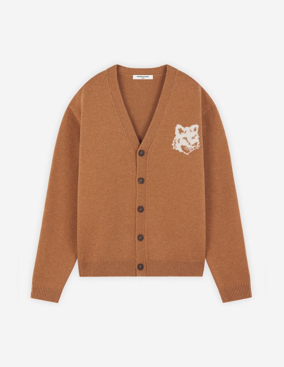FOX HEAD INTARSIA COMFORT CARDIGAN - 1