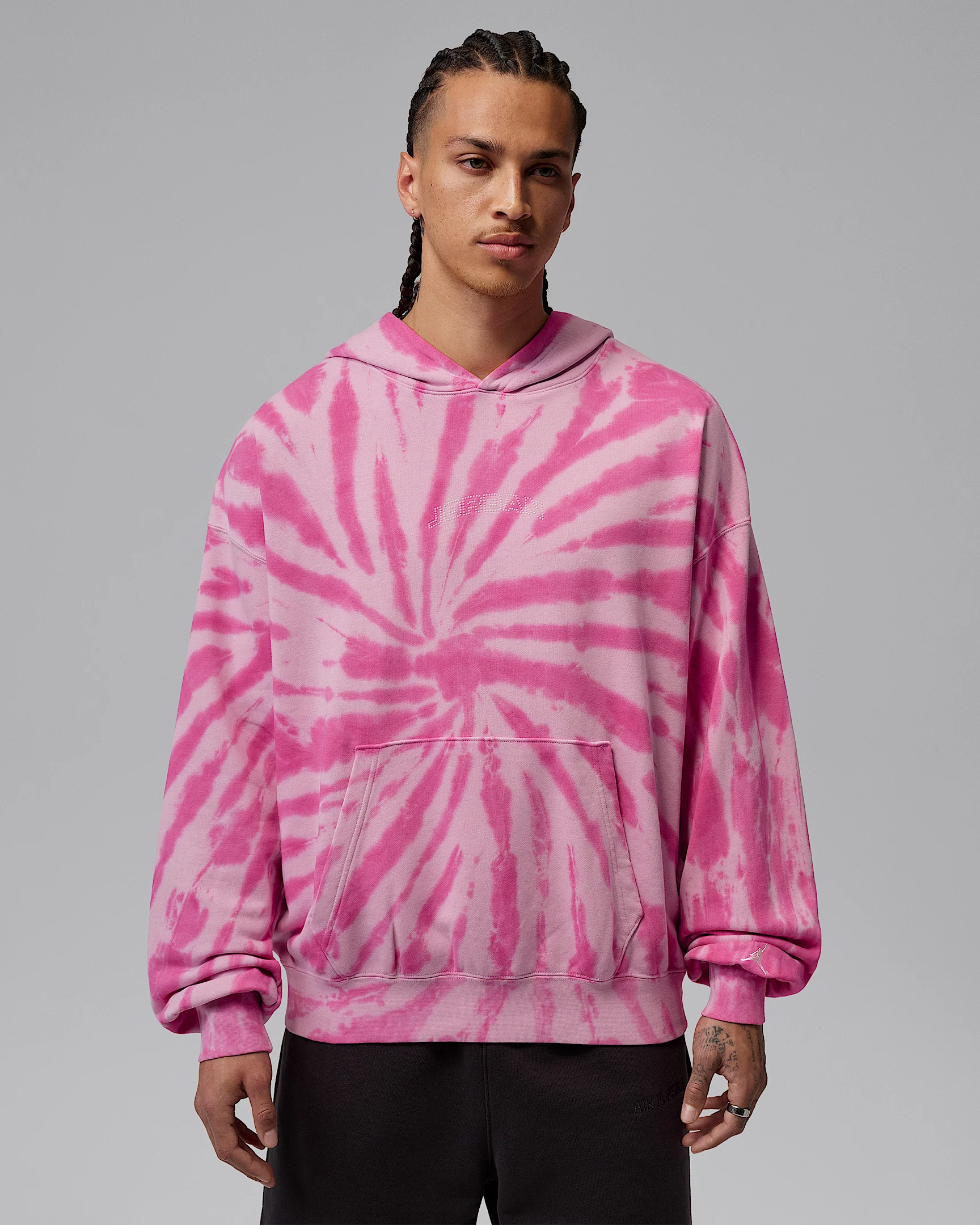 Jordan Brooklyn Fleece Men's Tie-Dye Pullover Festival Hoodie - 1