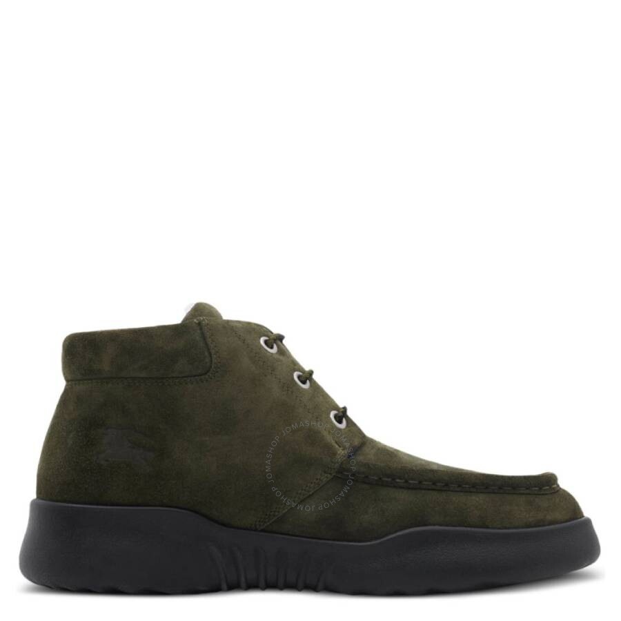 Burberry Square-Toe Suede Log Boots - 1