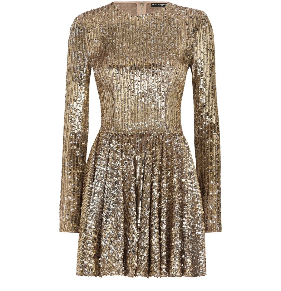 Short sequined dress - 1