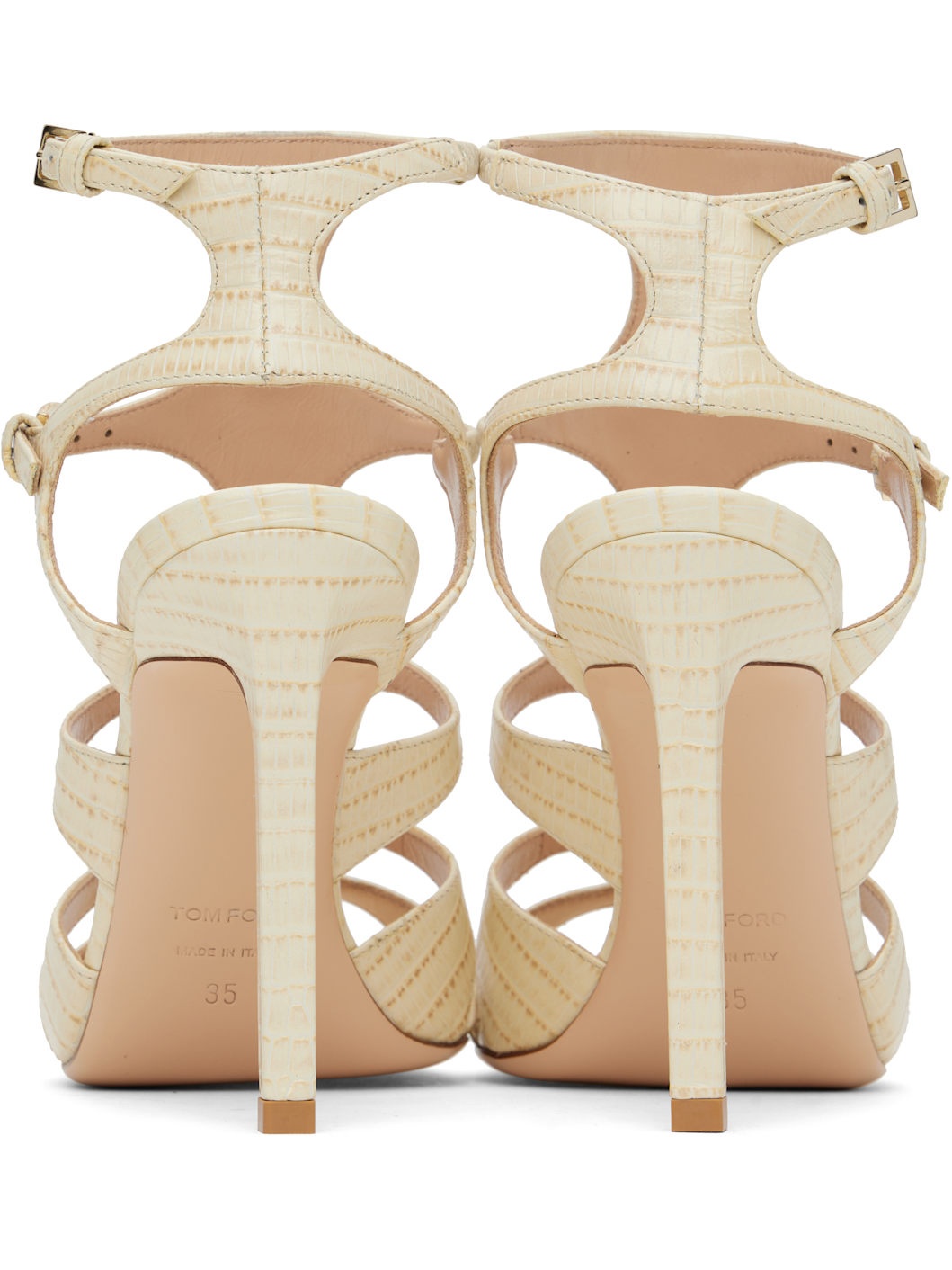 Off-White Lizard Paradis Heeled Sandals - 2