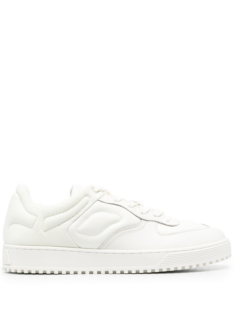 quilted-finish low-top sneakers 1