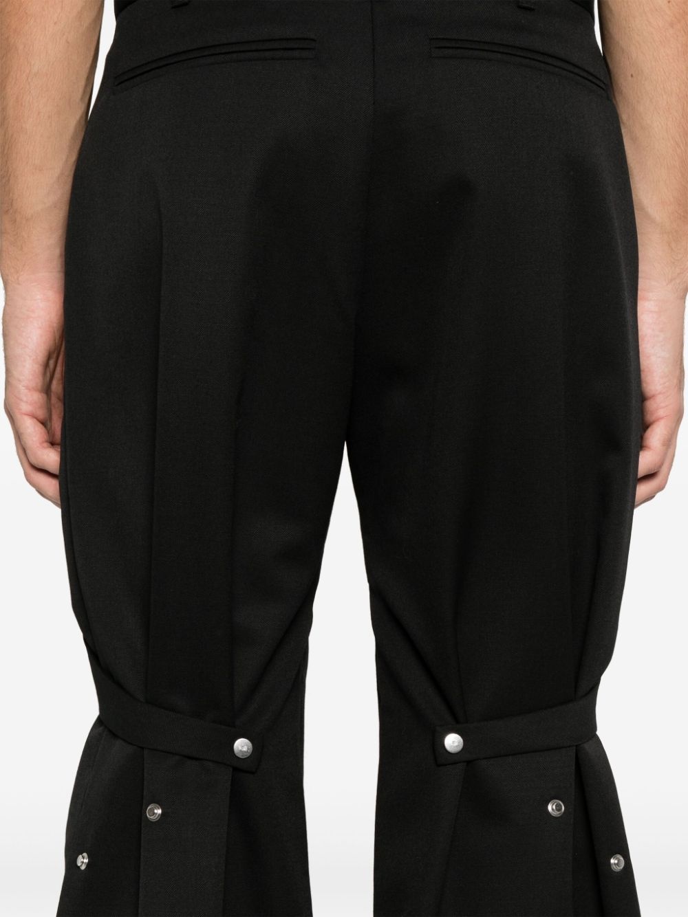 layered-detail trousers - 5