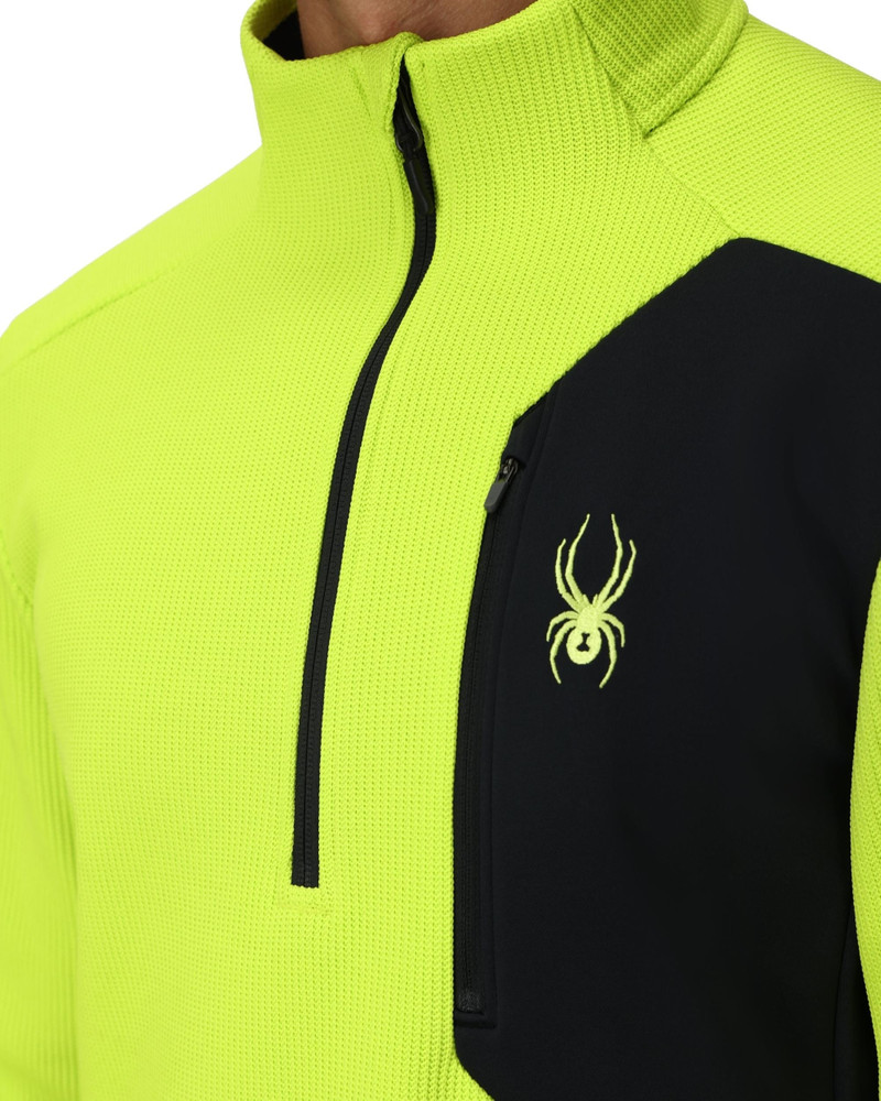SPYDER Mens Bandit Half Zip T-Neck - Lime outlook