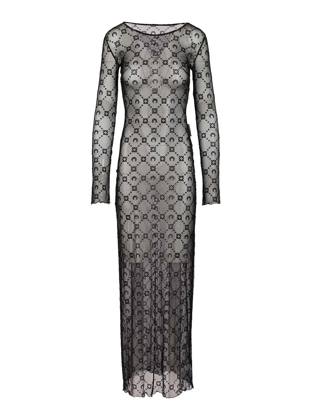 Marine Serre Women Long Dress Moonogram - 1