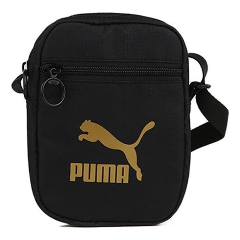 PUMA Originals Portable Shoulder Bag 'Black Gold' 076927-01 1