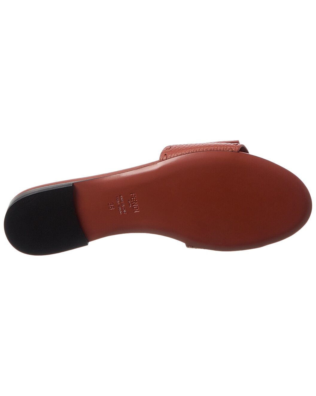 FENDI FF Baguette Leather Sandal - 4