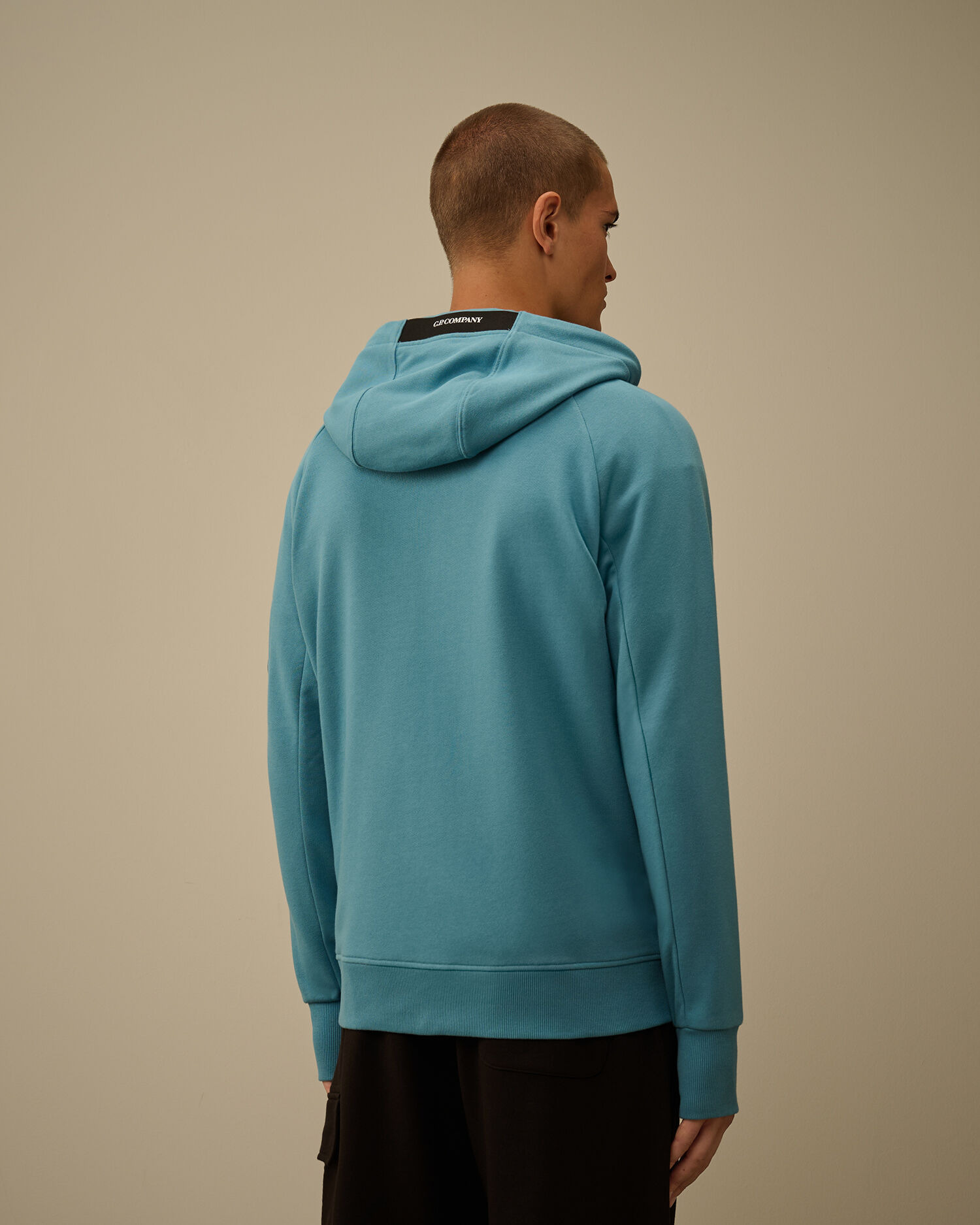 Diagonal Raised Fleece Hooded Full Zip Sweatshirt - 4
