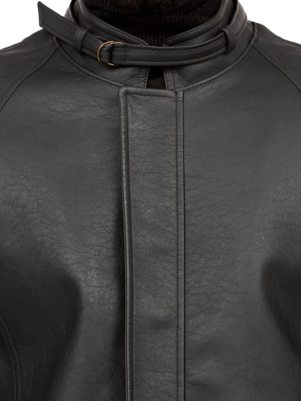 belted raglan-sleeve jacket - 5