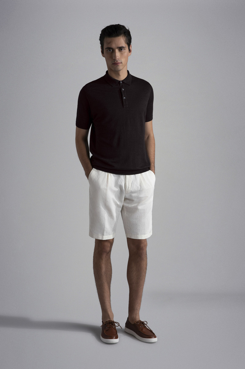 Paul & Shark FADED LINEN POLO SHIRT outlook
