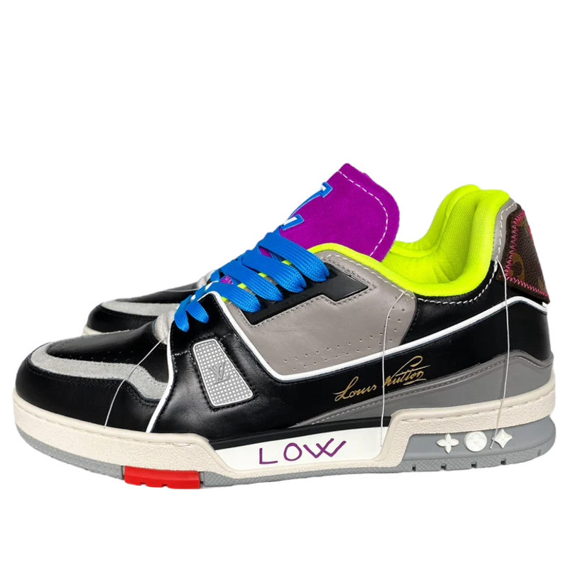 LOUIS VUITTON Paris Exclusive Trainer Sneakers 'Brown' 1AAQ25 - 1