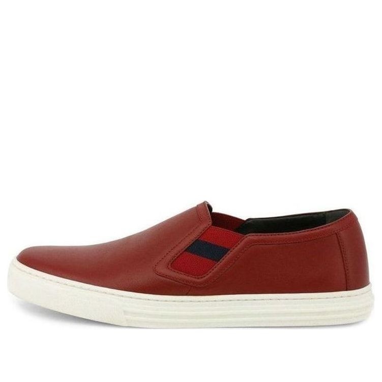 (WMNS) Gucci Leather Low 'Maroon' 473974-A3850-6078 - 1