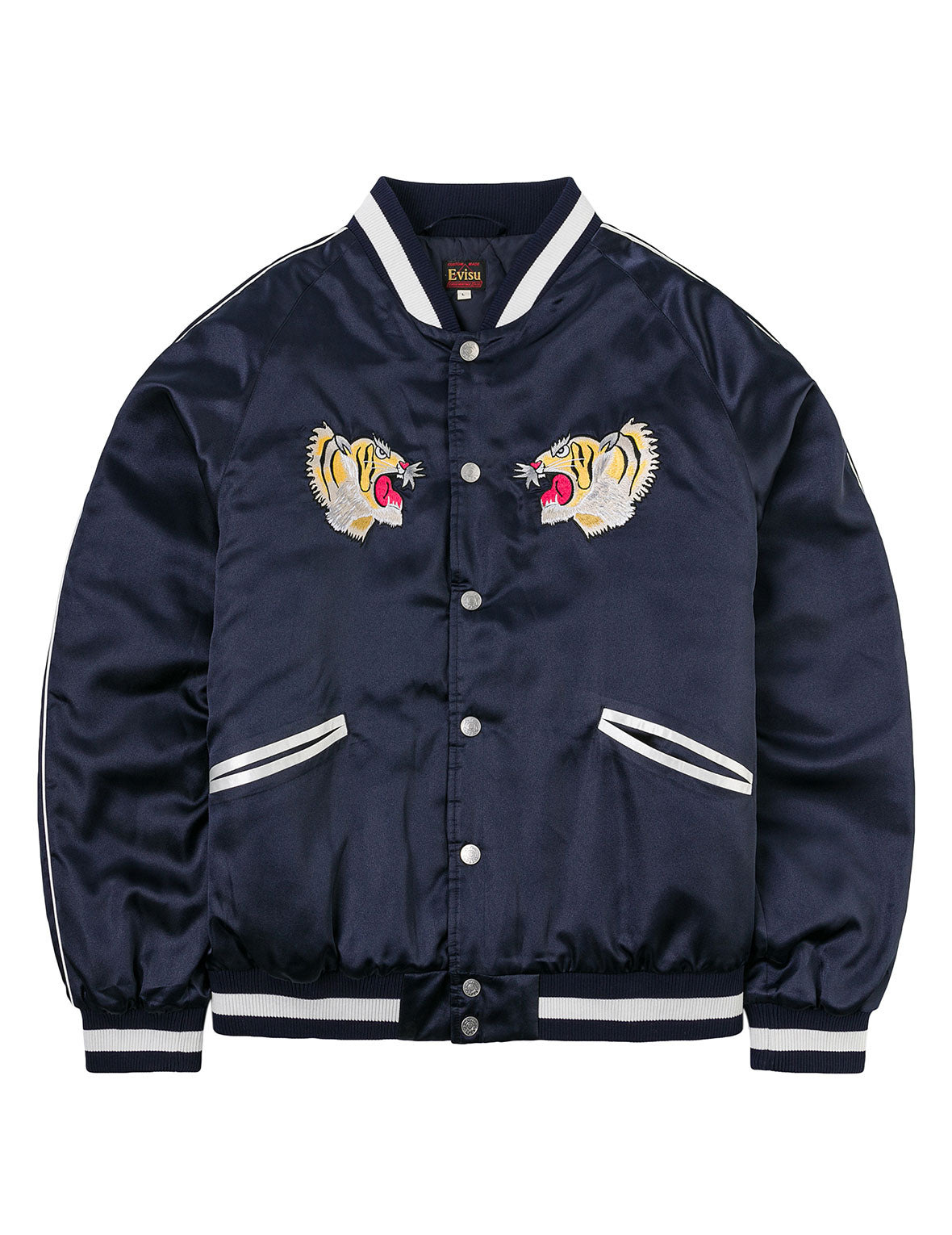 EVISU Archive Embroidery Regular Fit Padded Souvenir Jacket - 2