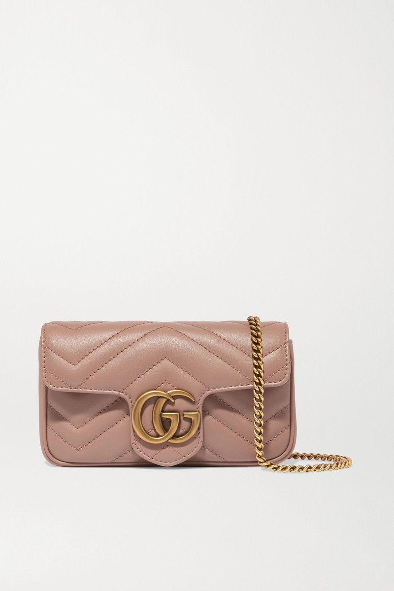 GG Marmont super mini quilted leather shoulder bag - 1