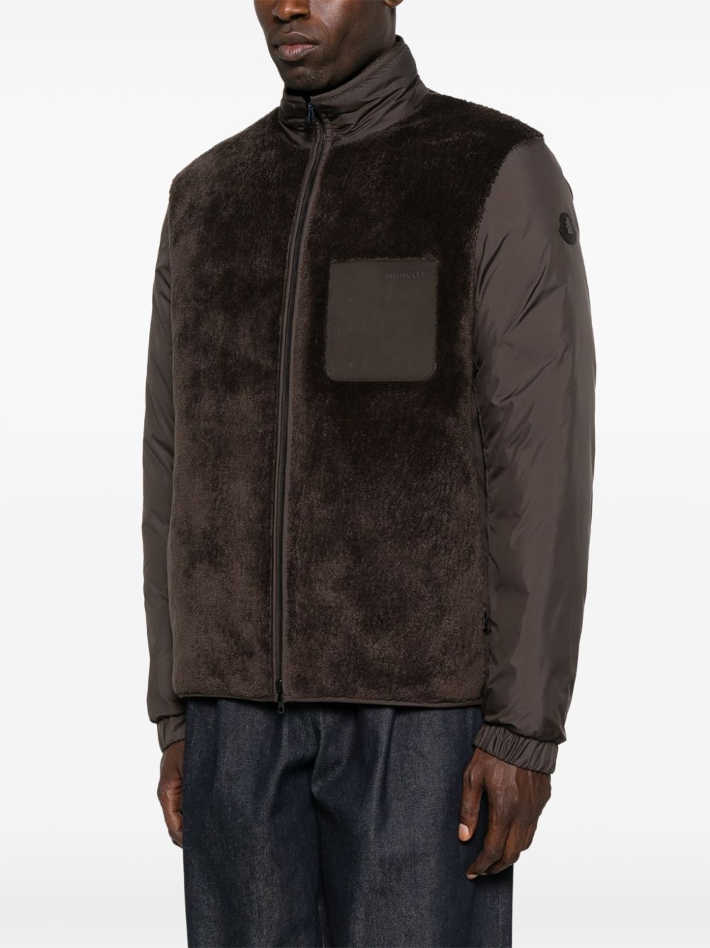 logo-patch jacket - 3