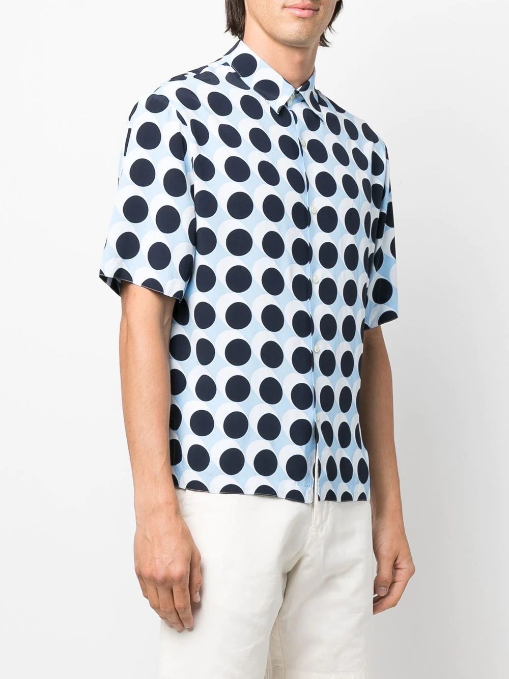 polka-dot print short-sleeve shirt - 3