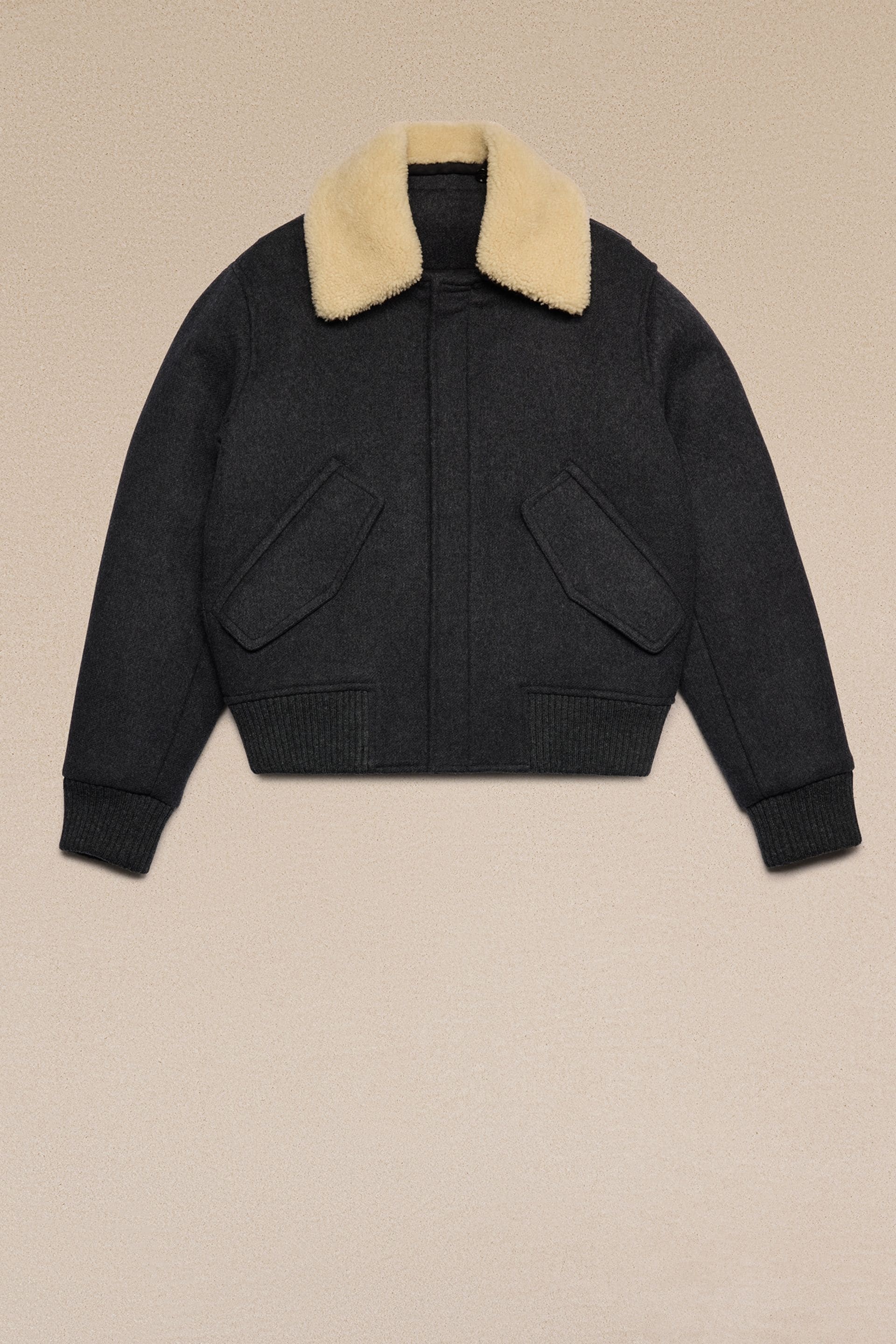 Shearling Collar Jacket - 2