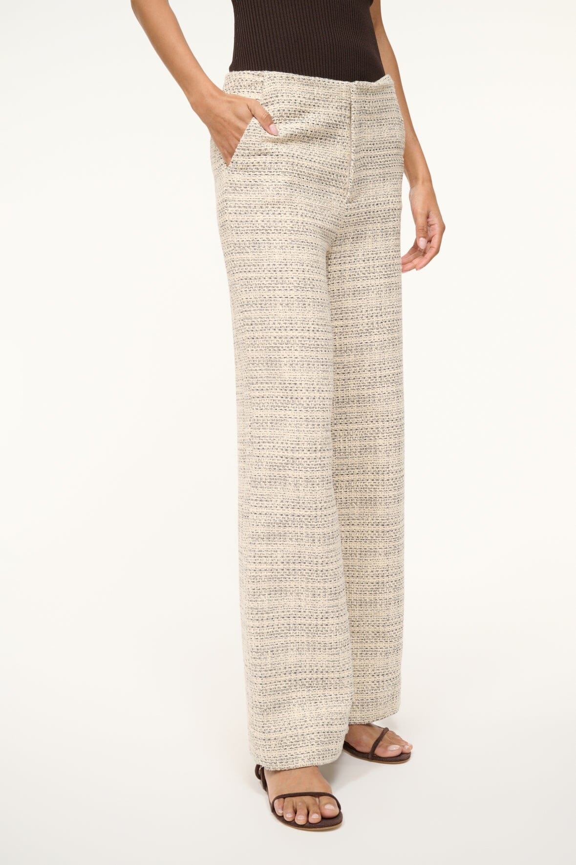 STAUD LILIA PANT IVORY MULTI - 3