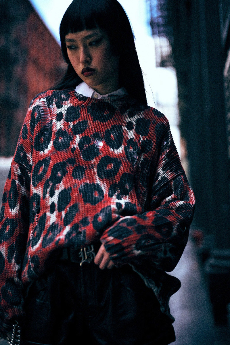 R13 PRINTED OVERSIZED SWEATER outlook