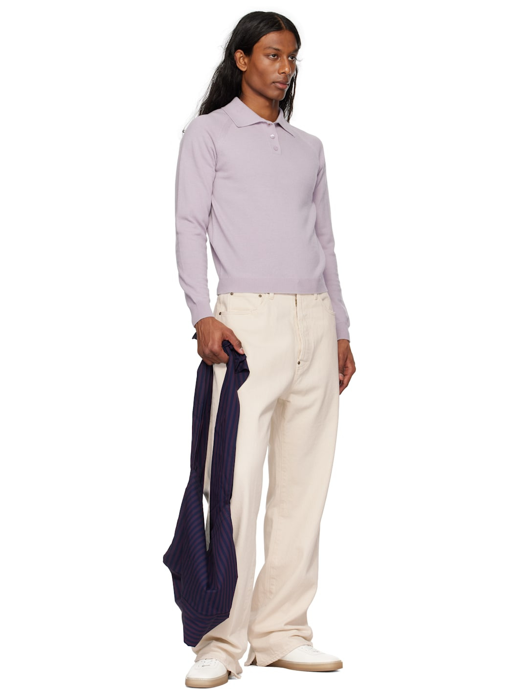 Purple & Navy Cocoon Sac Tote - 4