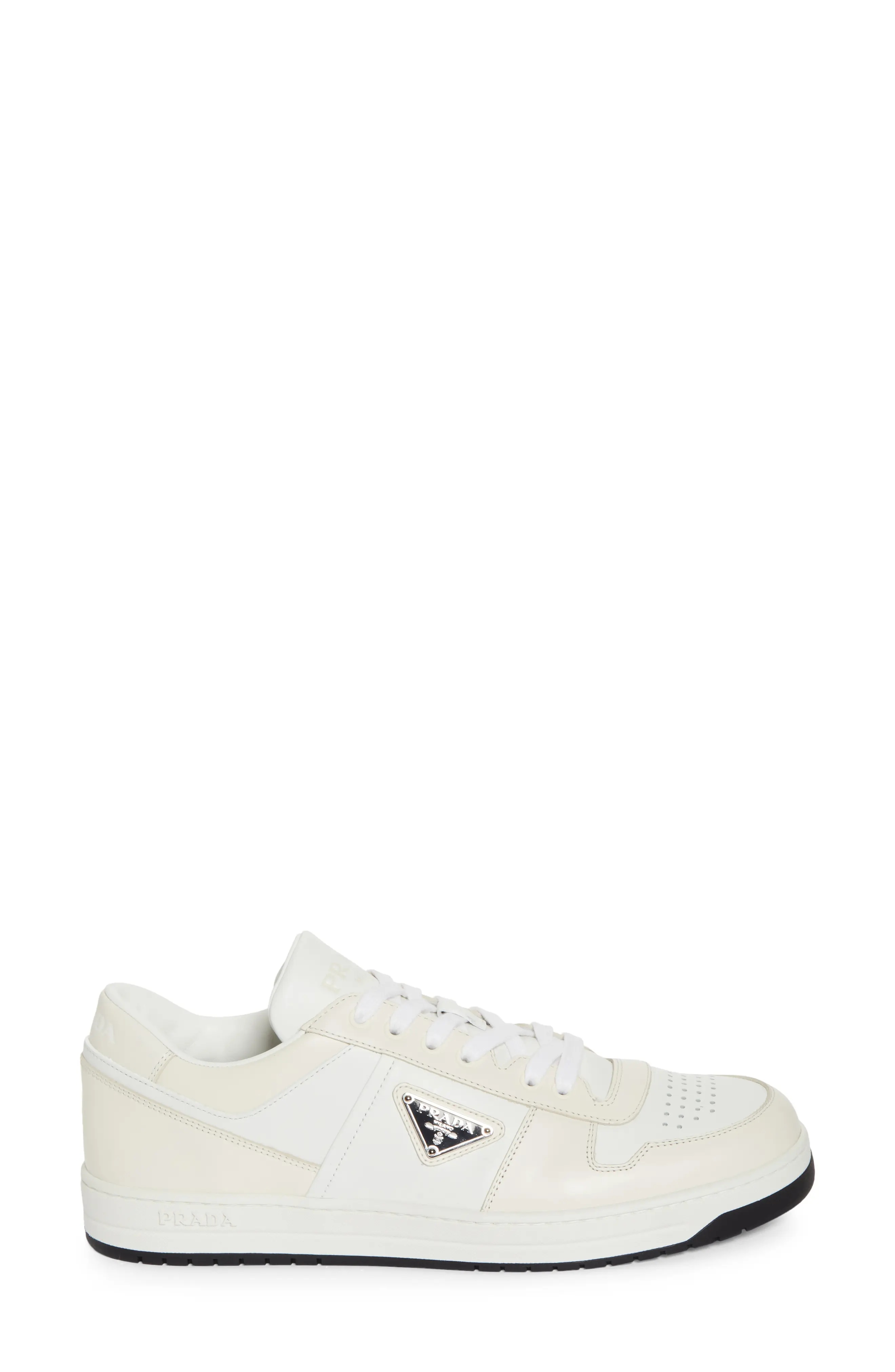 Downtown Leather Sneaker in Bianco/Avorio - 3