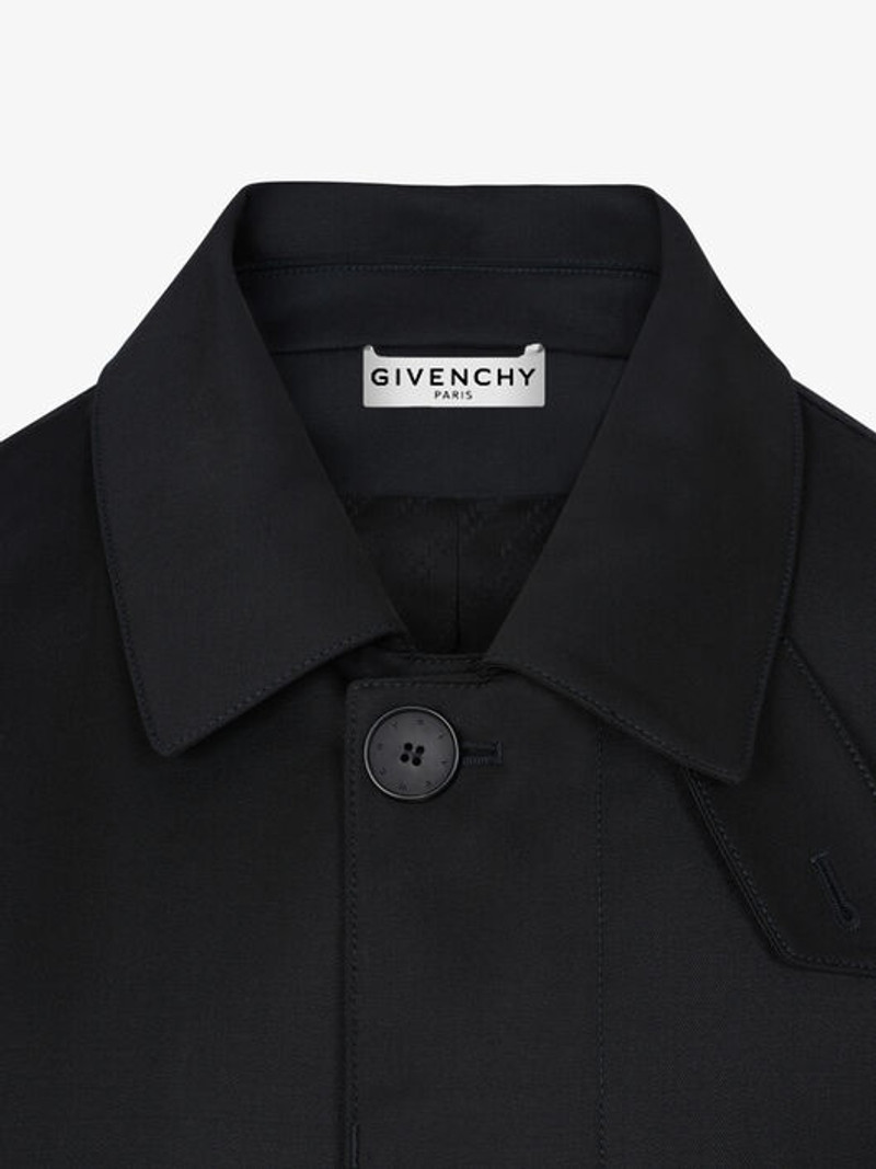 GIVENCHY PATCH TRENCH JACKET IN WOOL 4
