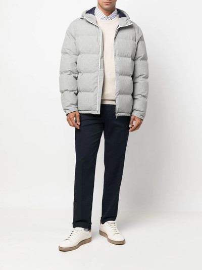 Brunello Cucinelli zipped padded jacket outlook