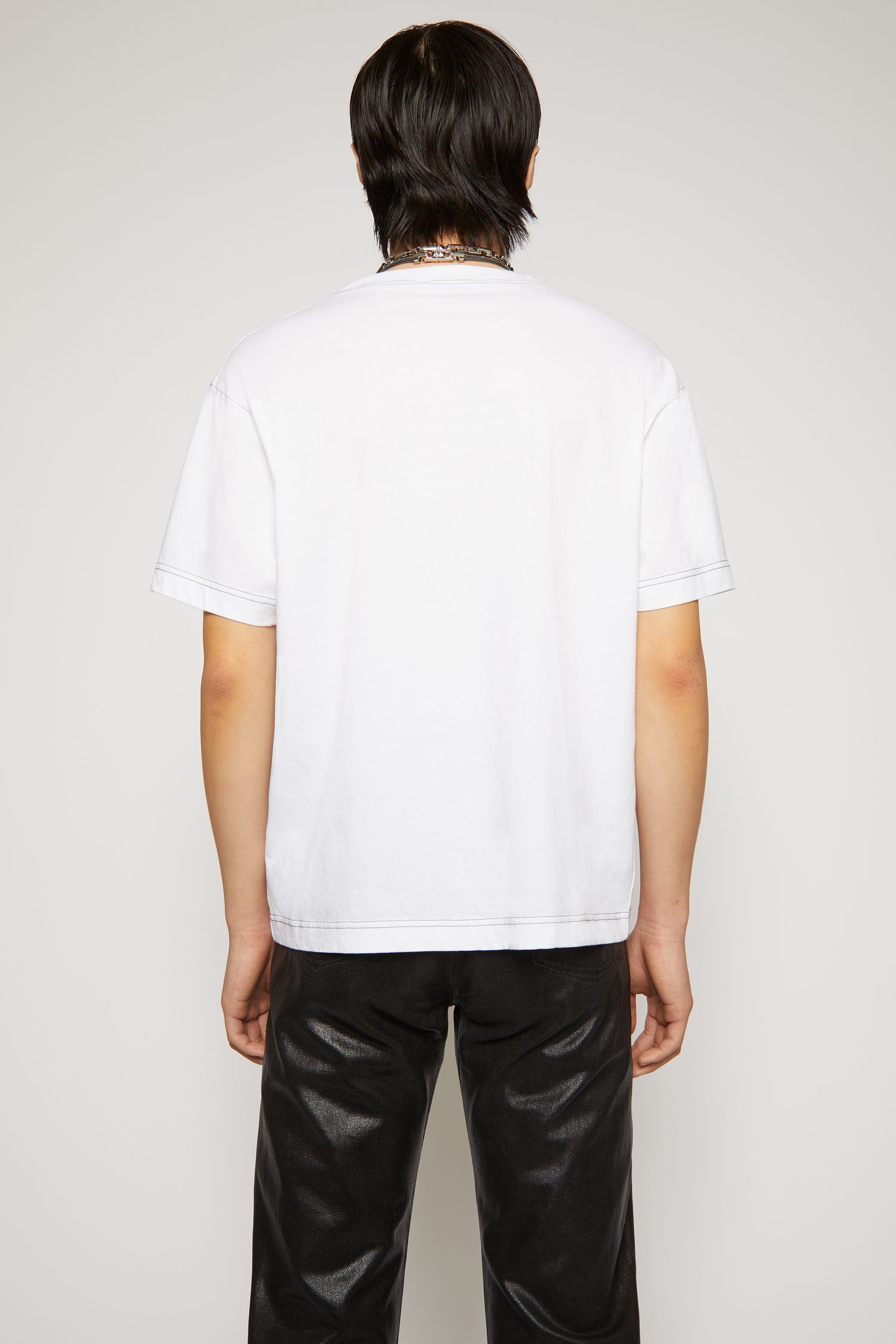 Logo print t-shirt optic white - 3