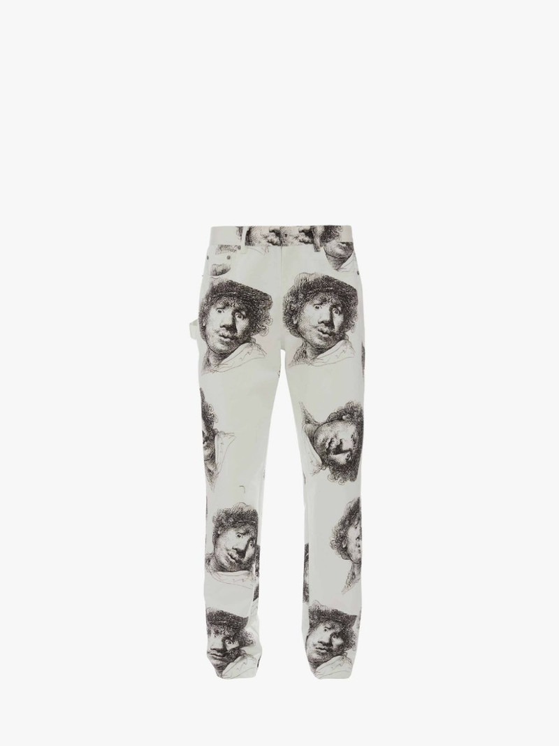 REMBRANDT ALL OVER PRINT TROUSERS 1