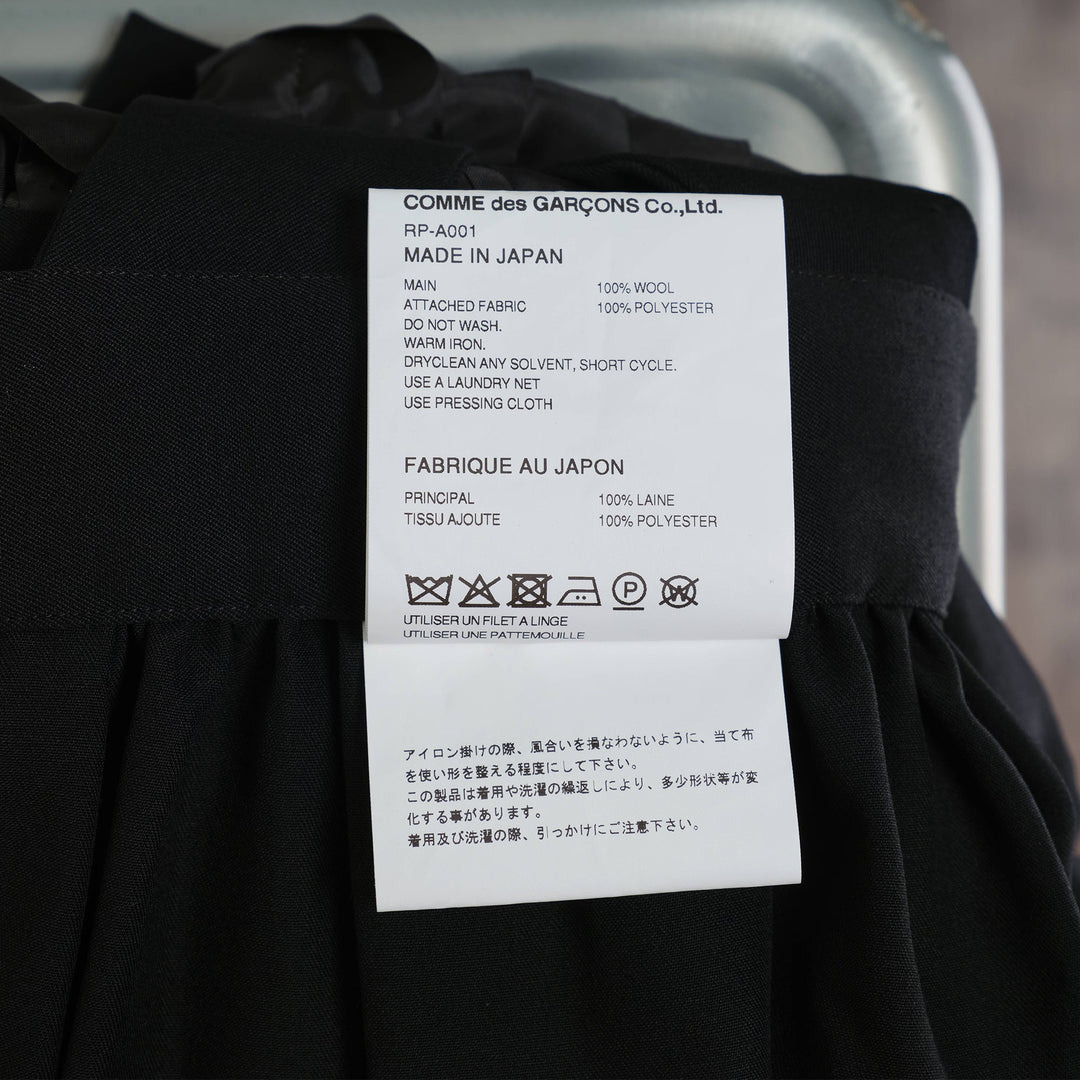 Wool Gabardine X  Polyester Taffeta Pinafore - 3
