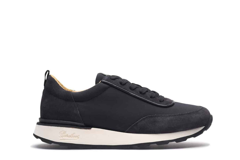 Cosmos Black Velvet/Ventile - Rubber Sole 1