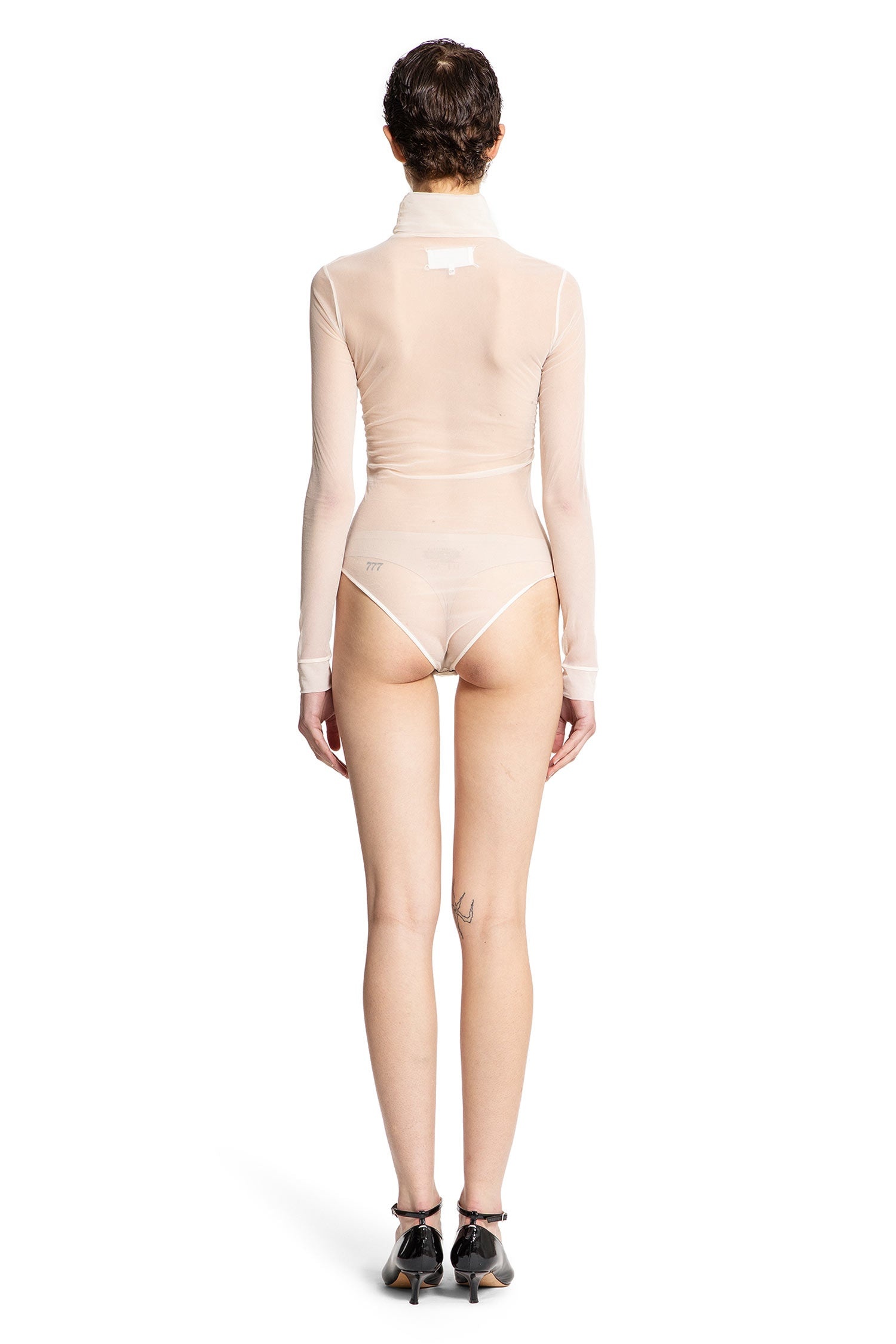 Nylon-Sheer-Turtleneck-Bodysuit - 4